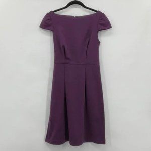 SOLD OUT: Adrianna Papell Purple Cap Sleeve Dress w/Tie Waist Size 6